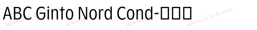 ABC Ginto Nord Cond字体转换